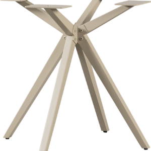 Bordben/understel til spisebord WOOOD Tablo krydsformet grålakeret pulverlakeret metal til rund Ø120 og rektangulære 120Ã80 - 160Ã90 cm
